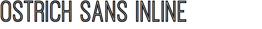 Ostrich Sans Inline