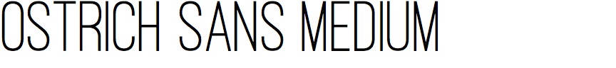 Ostrich Sans Medium