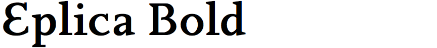 Eplica Bold