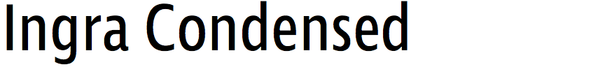 Ingra Condensed