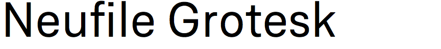 Neufile Grotesk