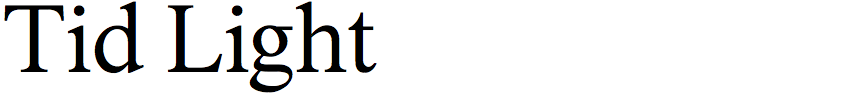 Tid Light