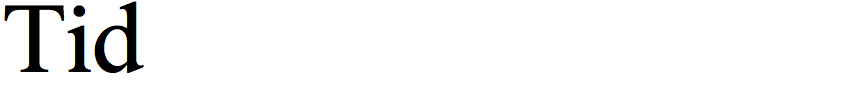 Tid
