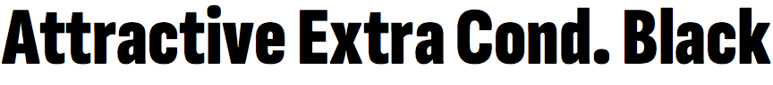 Attractive Extra Condensed Black