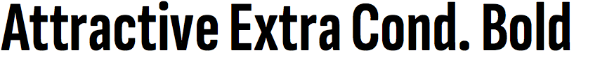 Attractive Extra Condensed Bold