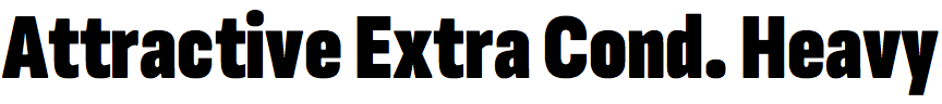 Attractive Extra Condensed Heavy