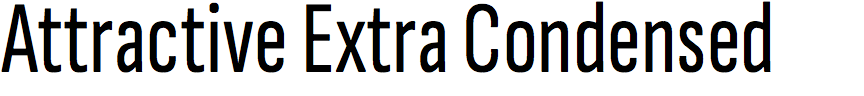 Attractive Extra Condensed