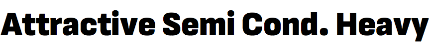 Attractive Semi Condensed Heavy