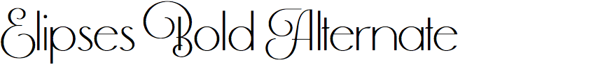 Elipses Bold Alternate