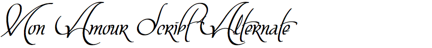 Mon Amour Script Alternate