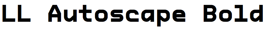 LL Autoscape Bold