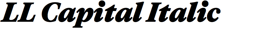 LL Capital Italic