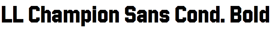 LL Champion Sans Condensed Bold