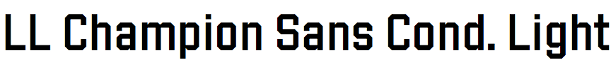 LL Champion Sans Condensed Light