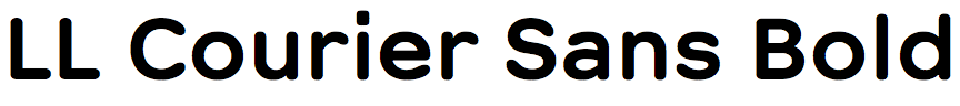 LL Courier Sans Bold