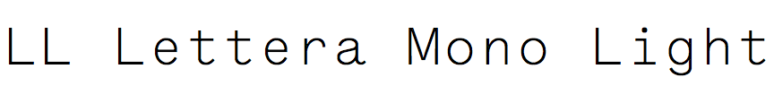 LL Lettera Mono Light