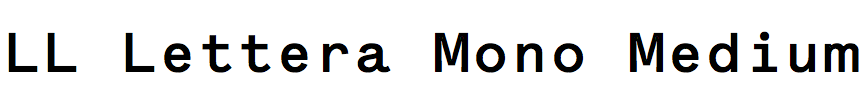 LL Lettera Mono Medium