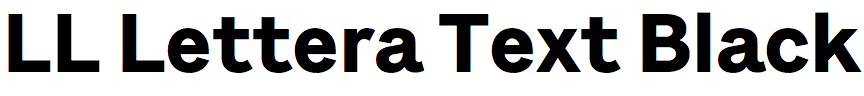 LL Lettera Text Black