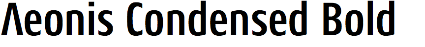 Aeonis Condensed Bold