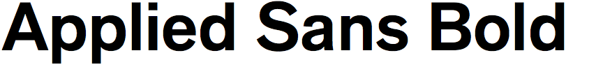 Applied Sans Bold