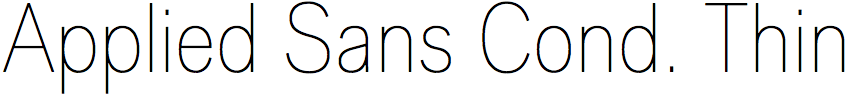 Applied Sans Condensed Thin