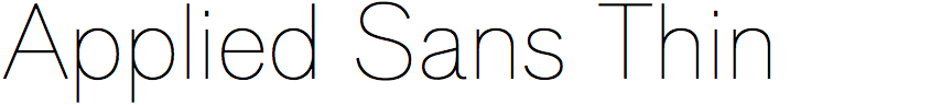 Applied Sans Thin