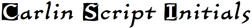 Linotype Carlin Script Initials