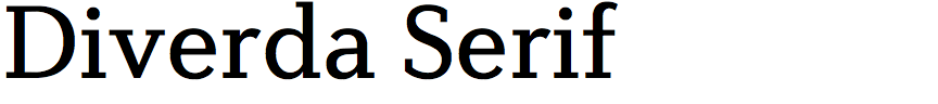 Diverda Serif