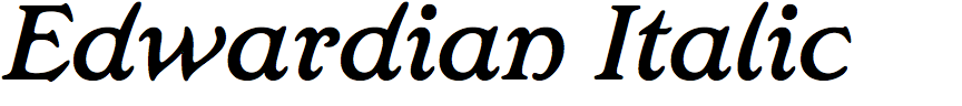 Edwardian Italic