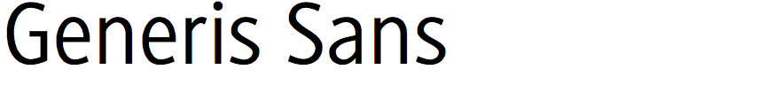 Generis Sans