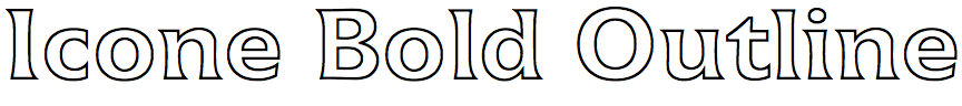 Icone Bold Outline