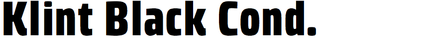 Klint Black Condensed