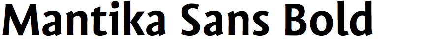 Mantika Sans Bold