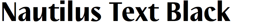 Nautilus Text Black