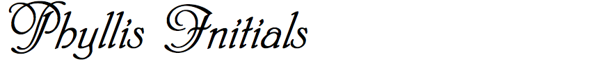 Linotype Phyllis Initials