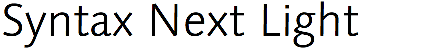 Syntax Next Light