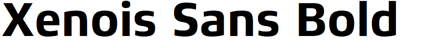 Xenois Sans Bold