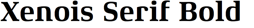 Xenois Serif Bold