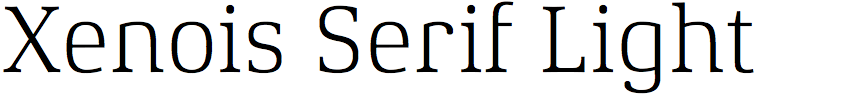 Xenois Serif Light