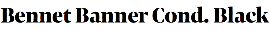 Bennet Banner Condensed Black