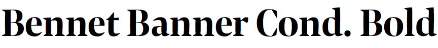 Bennet Banner Condensed Bold