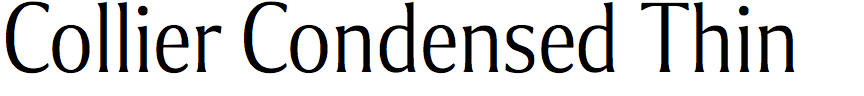 Collier Condensed Thin