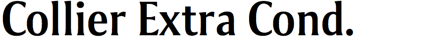 Collier Extra Condensed