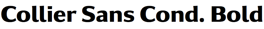 Collier Sans Condensed Bold