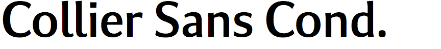 Collier Sans Condensed
