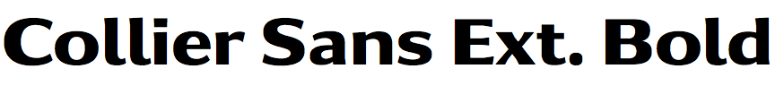 Collier Sans Extended Bold