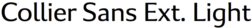 Collier Sans Extended Light
