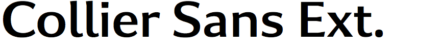 Collier Sans Extended