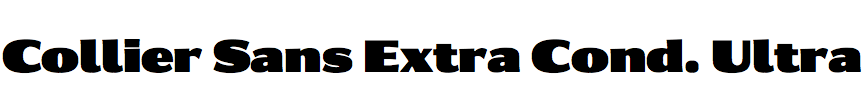 Collier Sans Extra Condensed Ultra