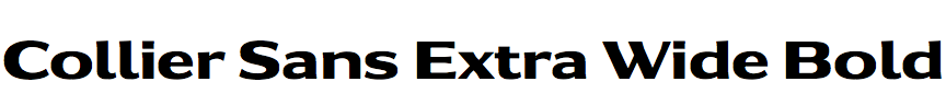 Collier Sans Extra Wide Bold